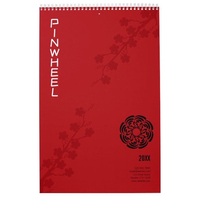 Bold Red Floral Calendar (Cover)