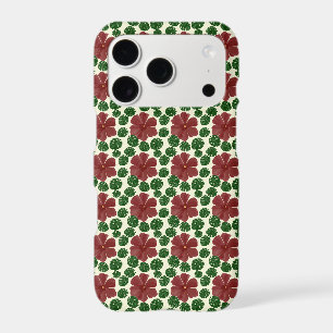 Bold Red Floral Seamless Pattern