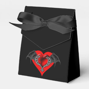 Bold Red Heart Valentine's Favor Box