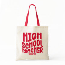 Bold Red High School Teacher