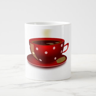 "Bold Red Jumbo Coffee Mug – Perfect for Your Morn