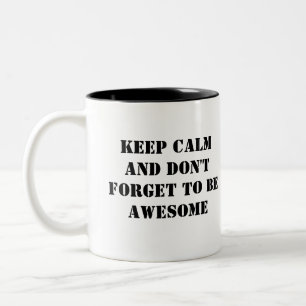 Bold Red Lips Aesthetic Two-Tone Coffee Mug
