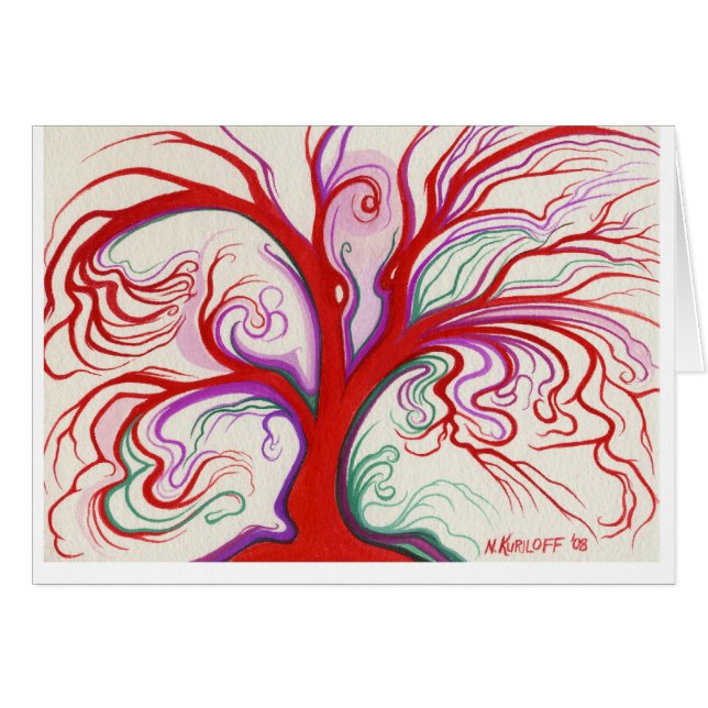 Bold Red Tree (Front Horizontal)