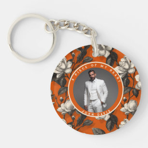 Bold Retirement Gifts Custom Photo Keychain