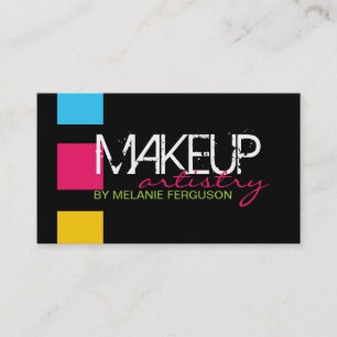 BOLD RETRO MAKEUP ARTIST BUSINESS CARD