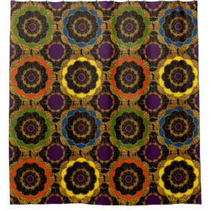 Bold Retro Mandala Hippie Boho Mod Flower Pattern