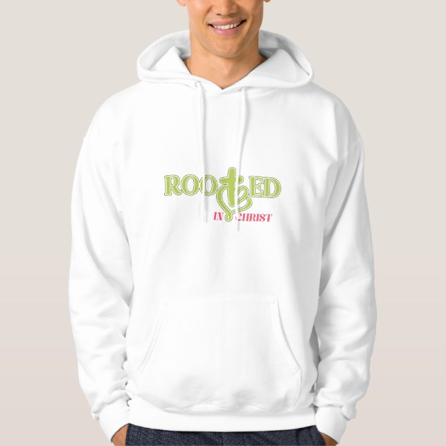 Bold Rooted in Christ Bible Verse Hoodie (Front)