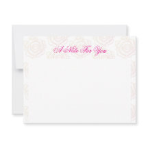 'Bold Rose' Flat Note Card