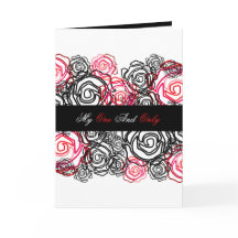 'Bold Rose-My One and Only' 5x7 Greeting Card