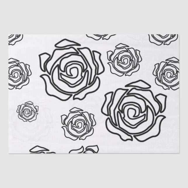 'Bold Rose' Tissue Paper (Front)