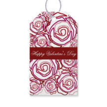 'Bold Rose Valentine' (rose) Gift Tag