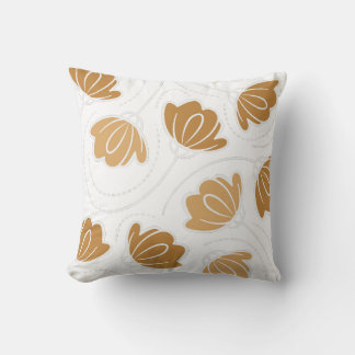 Bold Sage Botanical Minimalist Leaf Art Throw Pillow