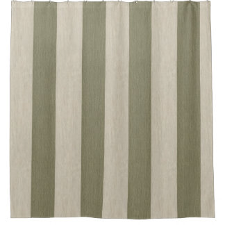 Bold Sage Green and Cream Vertical Striped Pattern