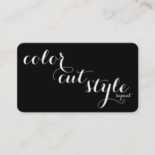 Bold Salon Referral Card - cut colour style repeat
