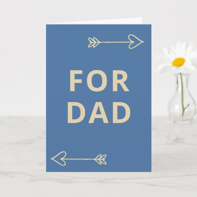 Bold Sans Serif	Cute Greeting Card | gift for dad (Small Plant)