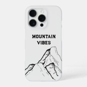 Bold Sans Serif Simple Phone Case   mountain vibes