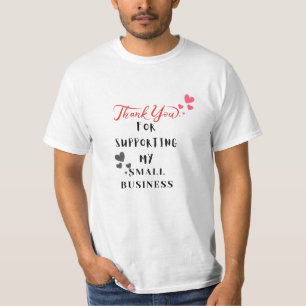 Bold Sans Serif Simple Small Business T-Shirt