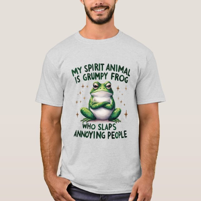 Bold & Sassy Frog Quote Graphic T-Shirt (Front)