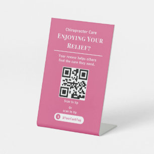 Bold Scan to Tip QR Code Sign   Cash App Tips 
