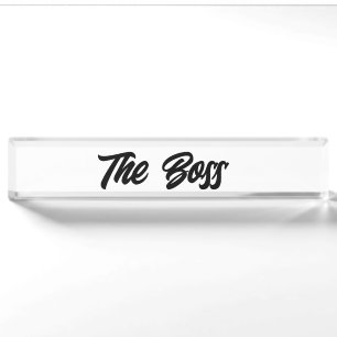 Bold Script Boss  Nameplate
