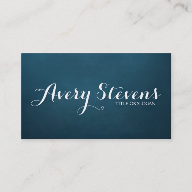 Bold Script Calligraphy Typography Simple Creative Business Card (Front)
