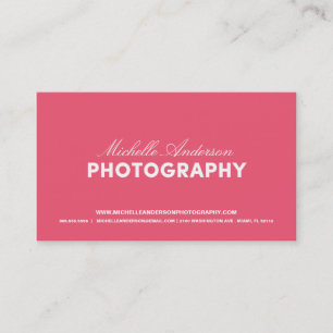 BOLD & SCRIPT PHOTOGRAPHY BUSINESS CARD