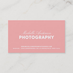 BOLD & SCRIPT PHOTOGRAPHY BUSINESS CARD