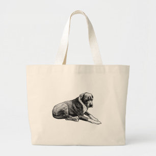 Bold Shadow, Gentle Recline Large Tote Bag