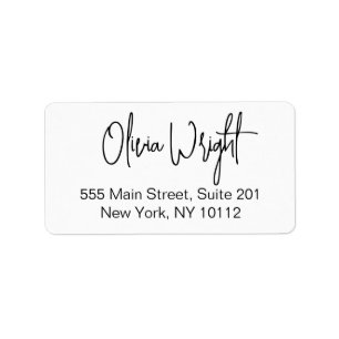Bold Signature Script, Professional  Label