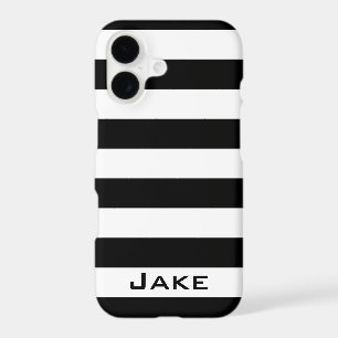 Bold Simple Black and White Stripes
