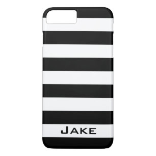 Bold Simple Black and White Stripes Case-Mate iPhone Case
