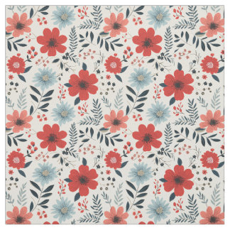 Bold Simple Boho Chic Floral Fabric
