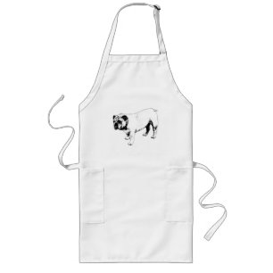 Bold Simple Contour Long Apron