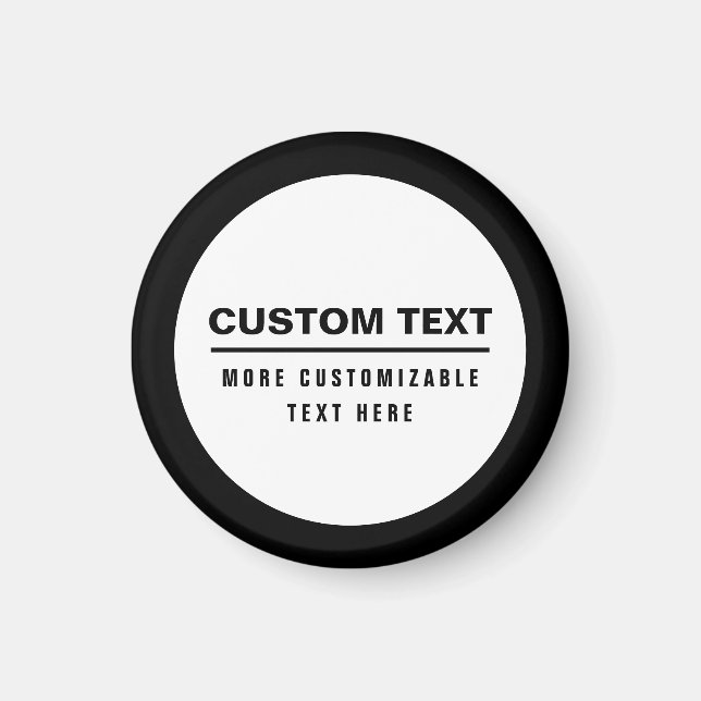 Bold Simple Customizable Text Template  Magnet (Front)