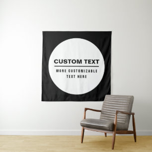 Bold Simple Customizable Text Template  Tapestry