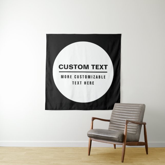 Bold Simple Customizable Text Template  Tapestry (In Situ)