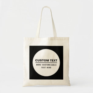 Bold Simple Customizable Text Template Tote Bag