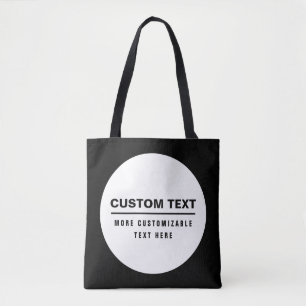 Bold Simple Customizable Text Template Tote Bag