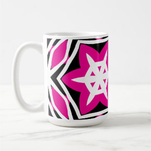Bold simple Modern black pink Coffee Mug