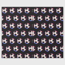Bold Soccer Ball Wrapping Paper