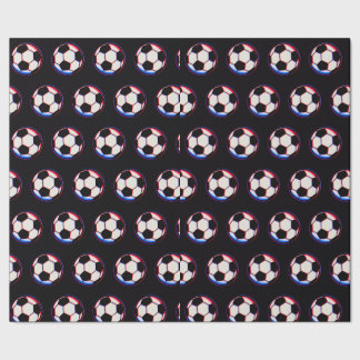 Bold Soccer Ball Wrapping Paper