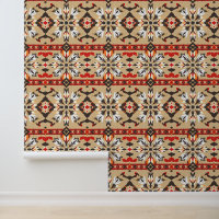 Bold Southwestern Geometric Feather Pattern