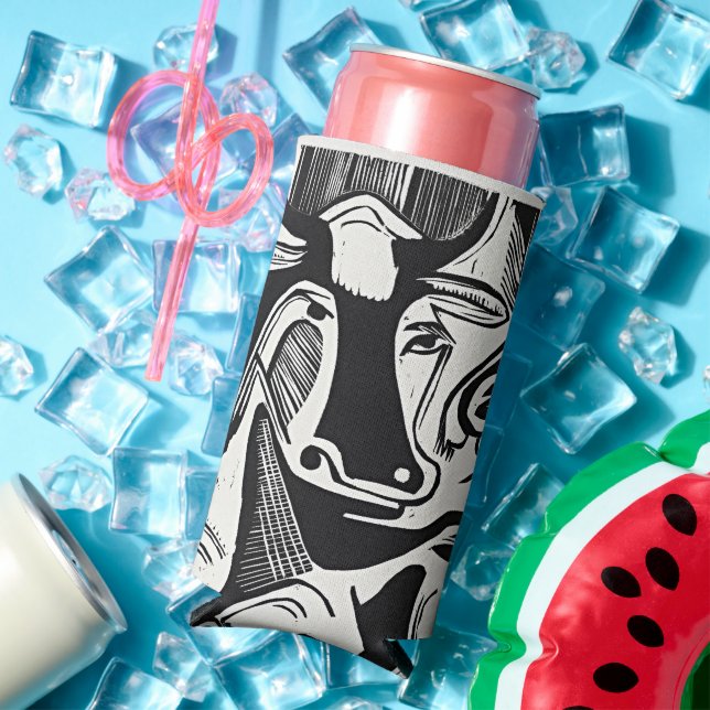Bold Spirit of Kirchner – The Large Cow Lying Down Seltzer Can Cooler (In Situ Summer)