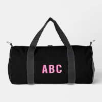 Bold Sport Hot Pink 3 Letter Monogram