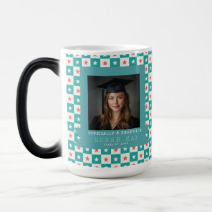 Bold Square Pattern Certified Pharmacist Magic Mug