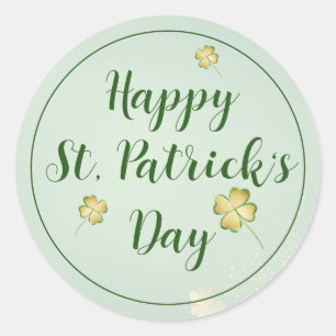 Bold St. Patrick’s Day Invitation Classic Round Sticker