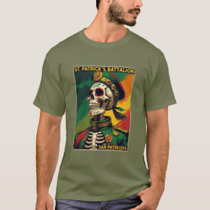 Bold St Patricks Battalion San Patricios Skull T-Shirt