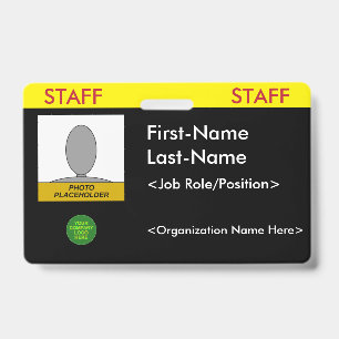 Bold "STAFF" Badge