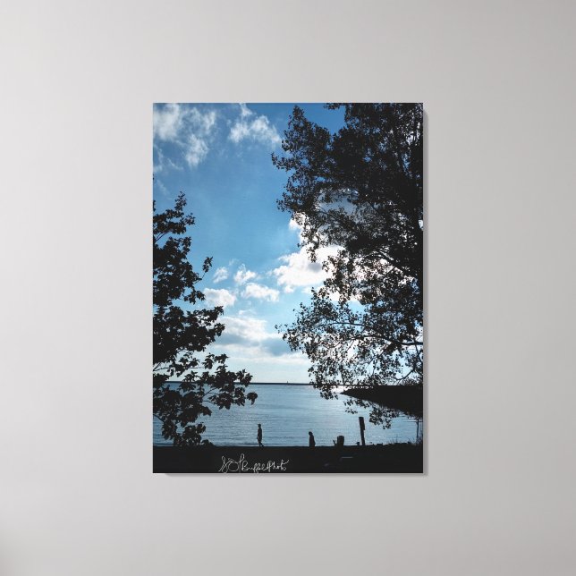 Bold Stark Contrast Canvas Print (Front)