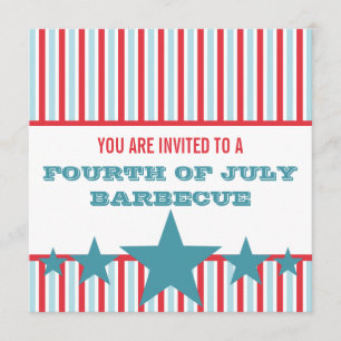 Bold Stars and Stripes Invite